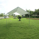 Galvanized carport with no edges