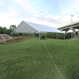Galvanized carport with no edges