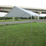 Galvanized carport with no edges