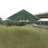 Galvanized carport with no edges